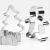 Import 3Pcs Christmas Day Biscuit Tools Set Santa Claus Christmas Tree Snowman Shape Mold  Stainless Steel Cookie Biscuit Cutter Set from China