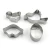 Import 3pcs different sizes different shape stainless steel cookie cutter from China