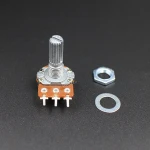 3Pin 15mm Shaft Amplifier Dual Stereo Potentiometer 1K 2K 5K 10K 50K 100K 500K