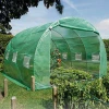 3x3x2M Polytunnel Greenhouse Fully Galvanized Steel Frame Garden Greenhouse