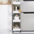 Import 4-Tier Large Metal Rolling Cart Multifunction White  Kitchen  Storage Cart With Wheels from China