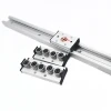 47mm width roller type linear sliding guide rail SGR20 SGR20N 400mm length with 3 wheels carriage SGB20N-3UU