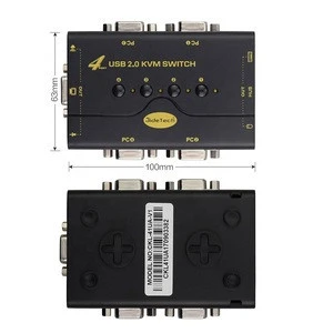 4Port USB VGA KVM switch 4 ports HDMI USB KVM Switch support 1080P SupportsVGA resolutions up to 2048*1536 @ 85Hz