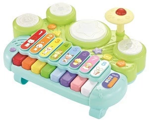 5-in-1 Electronic Xylophone & Glockenspiel & Piano & Jazz Drum Kit Set & Hamster  Musical Instrument Toy for kids