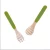 5pcs Bamboo Fiber Non Toxic Durable Reusable  Cartoon Tableware Cutlery Dining Plate Bowl Cup Spoon Fork Children Dinnerware set