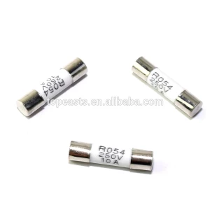 5x20mm 6x30mm 250V 15A  Electrical  Ceramic  fuse types  with
