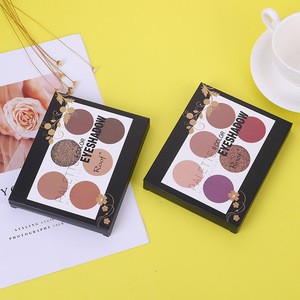 6 Colors no Logo High Pigmented Eye shadow Palette Make Your Own Brand