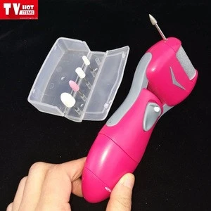 6 in 1 buffing and polish electric foot callus remover for smooth feet and shiny nails