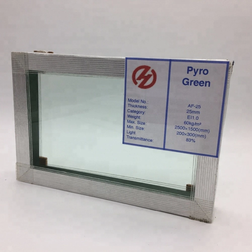 60 min 1h heat absorb Fire resistant glass for buildings