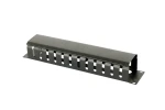 6U Wall Mount Rack Cabinet Enclosure Assembled Vented Door Adjustable Mounting Rails Cold Rolled Steel Black Network Cabinet