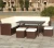 Import 7 PC Patio Wicker Furniture Set Conversation Sofa Cushioned Outdoor Rattan Set Chair Table Outdoor Lawn sofa Sectional set from China