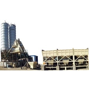 75m3 / H Automatic Feeding Dry Mix Concrete Batch Plant