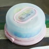 8 inch cheap cake box plastic cup cake carrier with handle