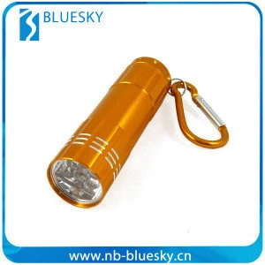 9LED Mini Aluminium Alloy Flashlight LED Flash light Led Electric Torch