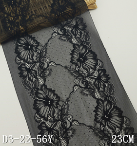 9&quot; wide stretch lingerie floral lace DIY sewing fabric trim