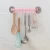 Import A2268  Home Glue 6 Row Hook Rack Kitchen Wall Hang Hook Creative Corner Bathroom Rack Traceless Clothes Hanger  Hook from China