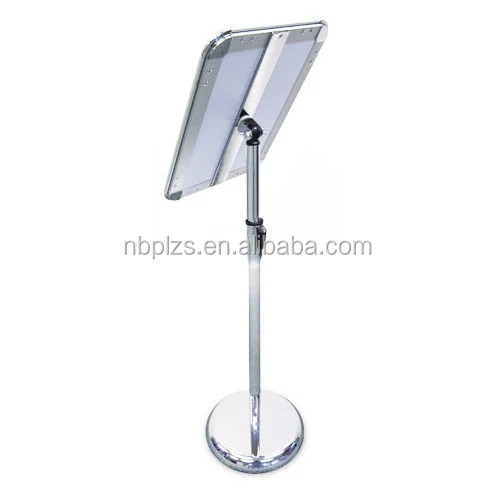 A4 or A3 multi-position height adjustable menu stand portable sign holder