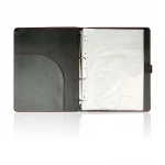 A4 Presentation Folder Ring Binder Document File Folder Display Book Portfolio Professional Conference Folder PU Leather