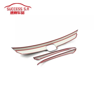 ABS Chrome Front Hood Bonnet Grill Grille Engine Hood Cover Trims For Honda AccordCar Exterior Accessories
