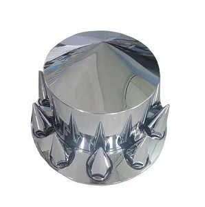 ABS Chrome Plastic Wheel Axle cover Rear Axle kit with Pointed hub cap suits 10 stud PCD 285.75 for 22.5&quot; wheels