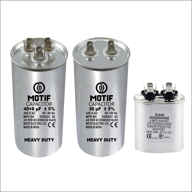Buy Ac Capacitor 450vac Cbb65 40+6uf Ac Metallized Run Capacitor For Ac