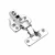 Import Accessories thicken hinge 3d softclose hardware thickened quiet furniture hinge from China