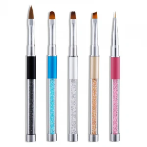 Acrylic Diamond Wire Drawing Pen Crystal Carved Light Therapy Nail Brush Beauty clean painting pen
