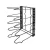 Adjustable Pot Rack and Pan Stand Organizer For Table-stand