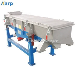 Aggregate linear vibrating screen/vibratory sieve machine for sand grading
