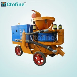 Air Driven Small Concrete Spraying Machine Sprayed Concrete Machine for Dry or Damp
