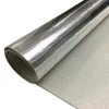 AL 3732 0.43mm silver one side aluminum foil laminated fiberglass cloth in roll for thermal insulation