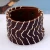 Import Alli express hot design best quality handmade wholesale leather wide bracelet punk style from China