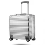 Amazing October-Wholesales good quality Aluminum Alloy 18" luxury suitcase luggage case