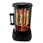 Amazon 21L best round shape vertical household automatic rotating bbq barbeque rotisserie