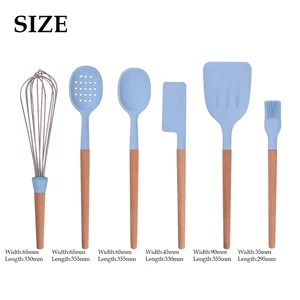 Amazon 6 piece Blue Silicone Kitchen Accessories Tools