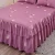 Import Amazon Burgundy Bed Spread With Skirt Massage Bed Skirt Bed Skirt from China
