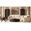 American solid wood living room furniture cotton linen sofa set coffee table bookcase villa hotel can be customized