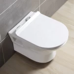 ANBI China Manufacturer Bathroom Commode Ceramic Wc P Trap Wall Mount Huang Back To Wall CE Toilet Bowl