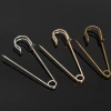 Anti Brass Classic cheap metal safety pin made in china pear bulb hangtag 75mm safety pins