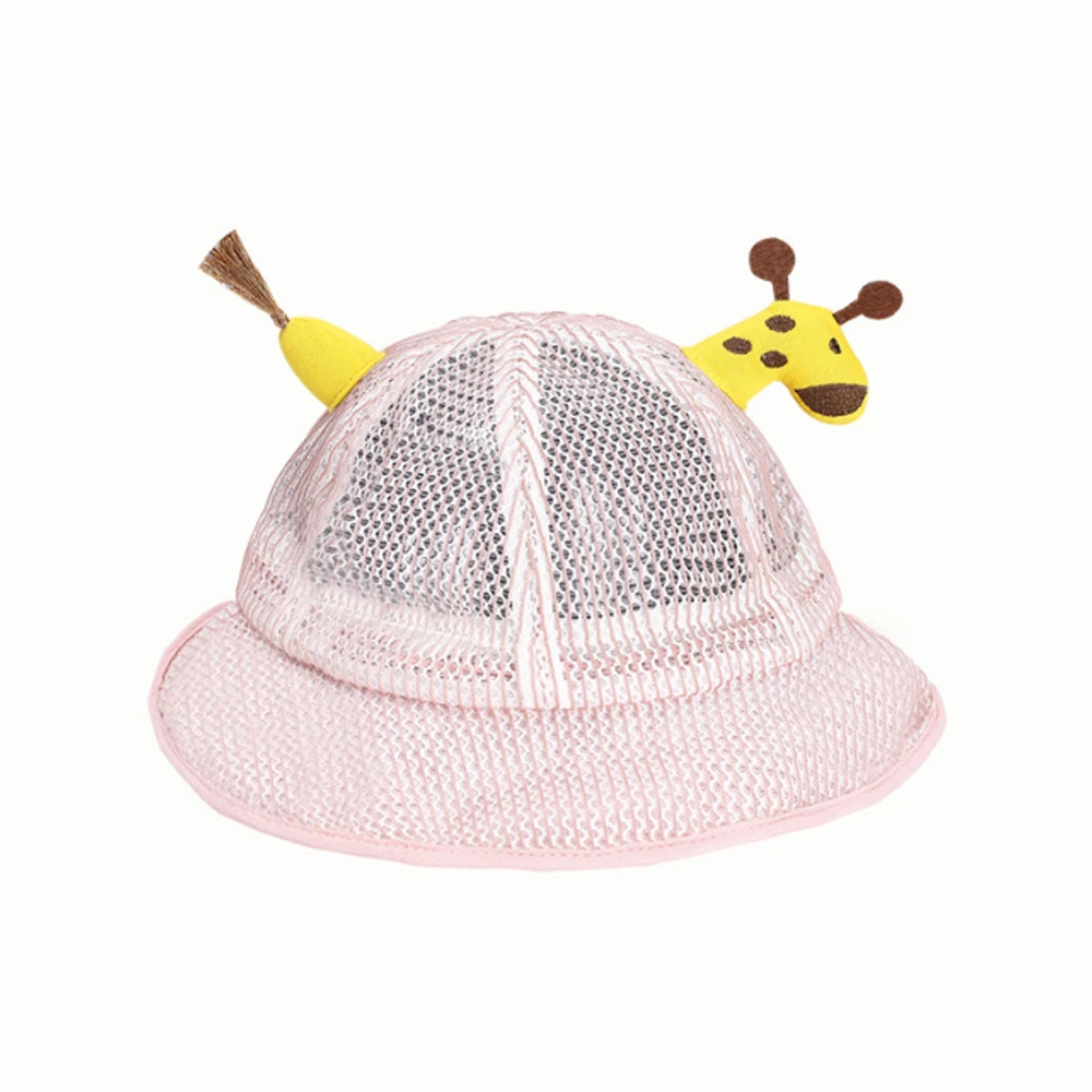 Anti-splash anti-sunburn summer full face animal kid mesh hat with tpu face shield