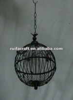 Antique Decorative Metal Wall Hanging Basket
