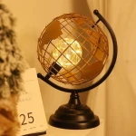 Antique Metal World Globe for Home & Holiday Decor Elegant Office Desk Decorative Earth Table Globe Geography Map