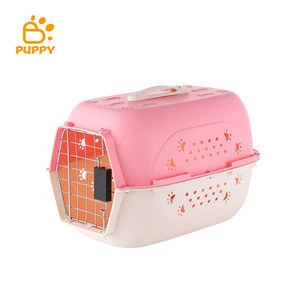Aviation Plastic Portable Cat Dog Luxury Pet Cage Airline Approved Travel Pet Carrier