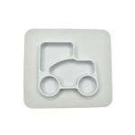 Baby Silicone Dining Plate Baby Dishes Children's Creative Section Smiling Silicone Plate With Suction Cup Strong Sticky