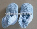 Baby's 100%Soft Cotton Crocheted Shoes