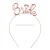 Import Bachelorette party supplies bridal tiaras wedding party decoration bride to be tiaras from China