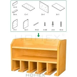 Bamboo Wood Garage Tool Organizer  for Circular Saw, Impact Wrench, Screwdriver Drill/Homex_BSCI