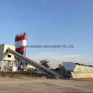 Bangbo Concrete Equipment Steel Silo Machine Cement Ready Plant Concrete Batching Mixing Plant