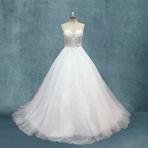 Beautiful Beaded Lace Illusion Wedding Dresses 2019 Wedding Dress Bridal Gown