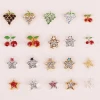 Beauty top Alloy Cherry Nail Art Charms for DIY Summer Nail Art Accessories